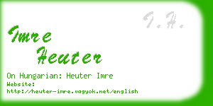 imre heuter business card